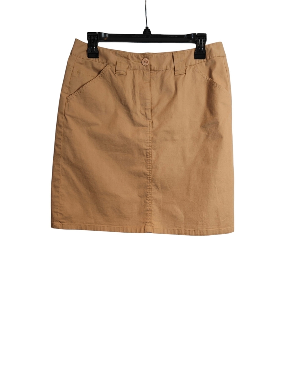 TALBOTS Stretch In Beige / Brown A-Line Pencil Skirt Size 8